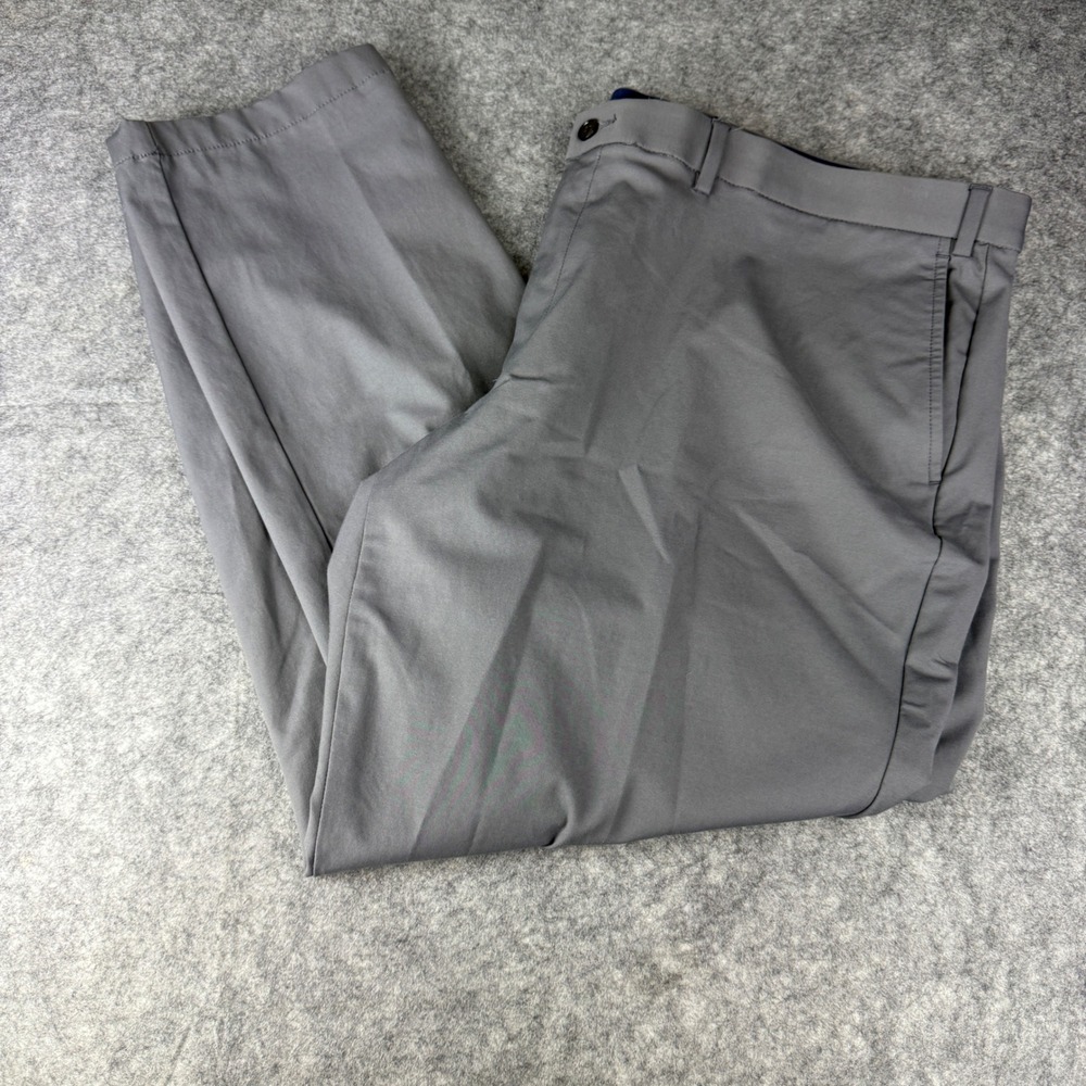 Lauren Ralph Lauren Mens Gray Stretch Dress Pants 44W 30L Cotton Blend Trousers